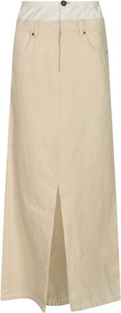 Maison Margiela Dames, Rokken, Beige, Maat: 2XS