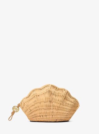 Michael Kors Shelly Rattan Clutch