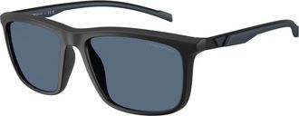 Emporio Armani Ea 4278U Zonnebril - Heren - Zonnebrillen - Zwart - 57 MM - Accessoires