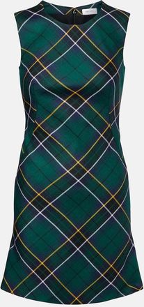 Alexander McQueen Abito corto in lana tartan