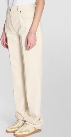 Valentino Garavani cotton low-rise pleated wide-leg jeans