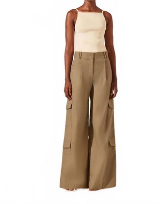 Shona Joy Sabato Slouchy Cargo Pant In Beige