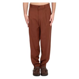 Costumein Heren, Broeken, Bruin, Maat: S