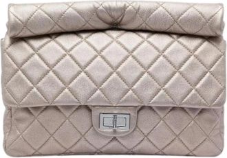 Chanel Pre-owned Vintage Quilted Clutch - Dames - Vintage Schoudertas - Beige - ONE Size - Leer - Vintage