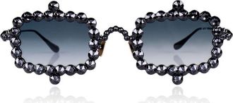 Anna-Karin Karlsson CRYSTAL MIRAGE Black Womens Sunglasses Black Size 56