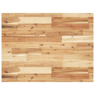 Berkfield Home Desk Top Oil Finished 100x60x4 cm Solid Wood Acacia in Brown | Size: 100 x 60 x 4 cm