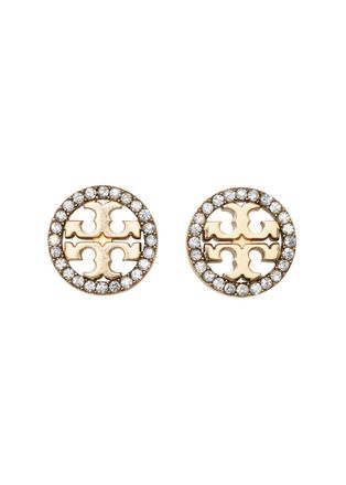 Tory Burch Pav&eacute; Necklace and Earrings Set - Gold - One Size