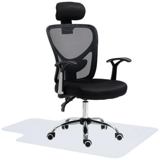 HOMCOM Conjunto de silla 62x67x118 cm negro