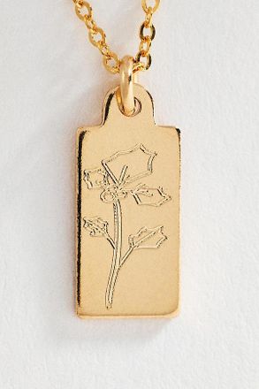 Set & Stones Tawney Birth Flower Necklace
