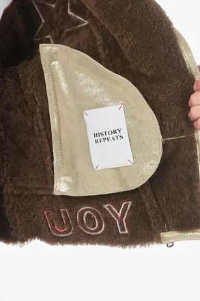 HISTORY REPEATS Embroidered Shearling Jacket History Repeats