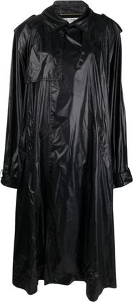 Saint Laurent Nylon Trenchcoat - Dames - Trenchcoats - Zwart - S - Nylon - Jassen