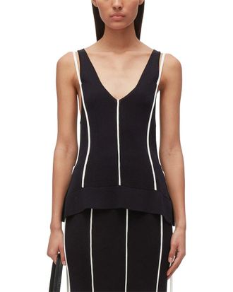 3.1 Phillip Lim Lux Viscose V-Neck Tank