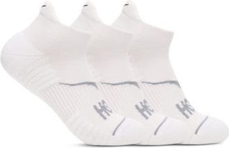 Hoka One One Run 3-Pack No-Show Socks in White /White /White at Nordstrom, Size Large