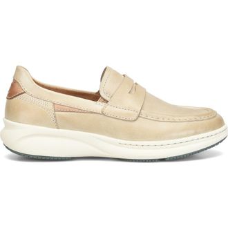 B&oslash;rn Davis Hybrid Penny Loafer in Cream Leather at Nordstrom, Size 10.5