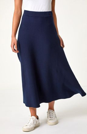 Roman Stretch Knitted Midi Skirt