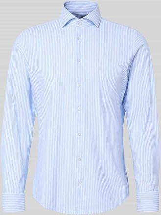 Seidensticker Slim Fit Business-Hemd mit Haifischkragen in Bleu, Gr&ouml;&szlig;e 38