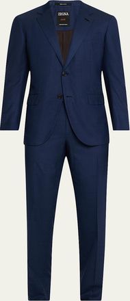 Ermenegildo Zegna Mens Centoventimila Plaid Suit