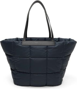 VeeCollective Porter Basque Quilted Tote in Dark Navy Blue at Nordstrom