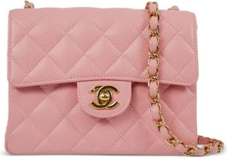 Chanel 2005 mini Classic Flap shoulder bag - women - Caviar Leather - One Size - Pink