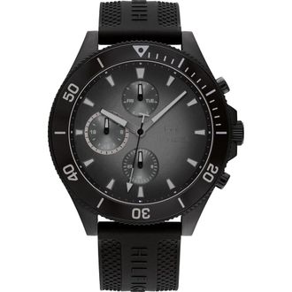 Tommy Hilfiger Larson Mens Black Watch 1791921 Silicone - One Size