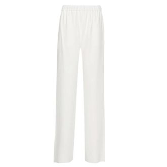 Valentino Cady Couture Wijde Pijpen Broek - Dames - Broeken - Wit - Maat: S Zijde
