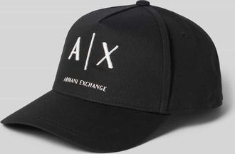 A|X Armani Exchange Basecap mit Label-Stitching in Black, Gr&ouml;&szlig;e 1