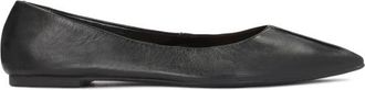 Kazar Dames zwarte leren ballerinas - Dames - Ballerinas - Zwart - 36 EU - Leer - Schoenen