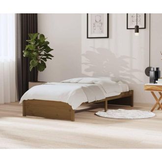 vidaXL Vidaxl - Giroletto senza Materasso Ambra Legno Massello Pino 90x200 cm