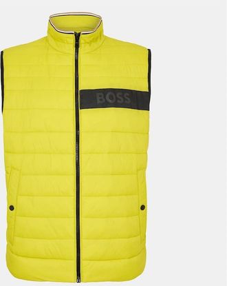 HUGO BOSS Mens Darolan Sleeveless Gilet - Green - Size: 42 52