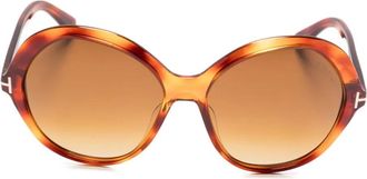 Tom Ford Eyewear Occhiali da sole tondi - Marrone