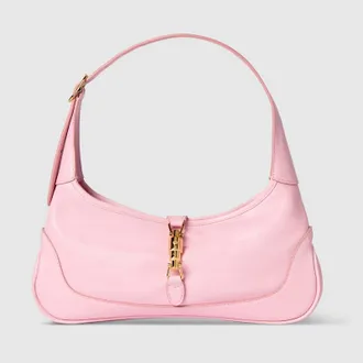 Gucci Jackie Slim Medium Shoulder Bag, Pink, Leather