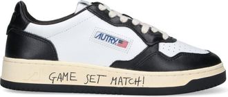 Autry Low-top White Leather Sneakers with Multicolor Logo