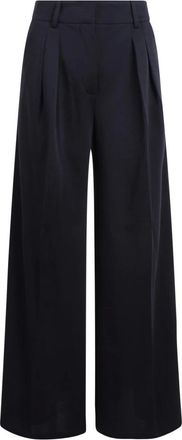 Max Mara Broeken, Dames, Blauw, XS, Wol, Broeken Natale