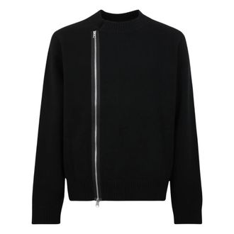 sacai Heren, Truien, Zwart, Maat: L Wol