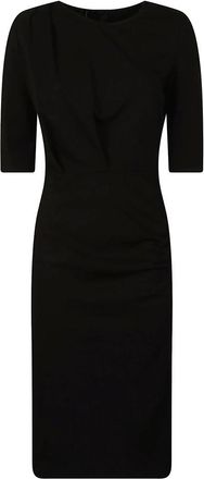 Pinko Achimenes Midi Jurk - Dames - Casual kleedjes - Zwart - L - Kleedjes
