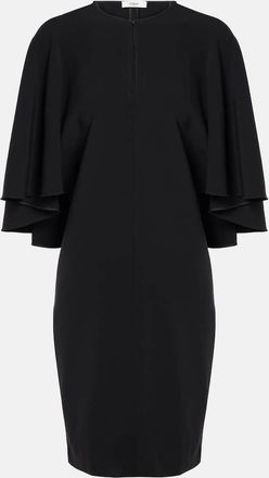 Chloé Caped crepe minidress