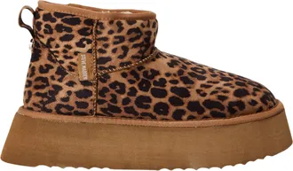 Steve Madden Dames Campfire Luipaardprint Enkellaarsjes (Bruin/Zwart)