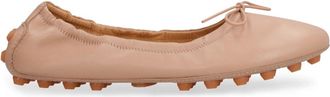 Tod's Bubble leren ballet flats met rubberen noppen - Dames - Ballerinas - Beige - 36 EU - Schoenen