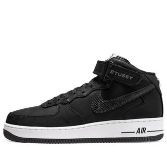Nike x Stussy Air Force 1 Mid Black Snakeskin DJ7840-001