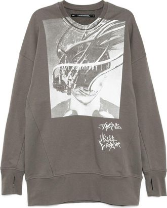 Julius Felpa con stampa grafica - Toni neutri