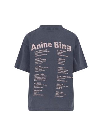 Anine Bing Womens T-Shirts And Polos Grey