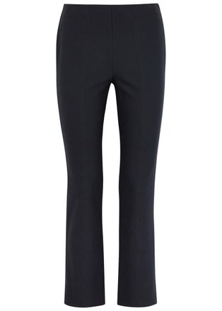 Vince Off-white Stretch-jersey Trousers - Navy - XL