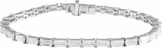 Diamond2Deal 14k Gold 6 1/5 CTW Lab-Grown Diamond Bracelet 7