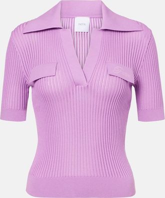 Patou Polo in cotone a coste