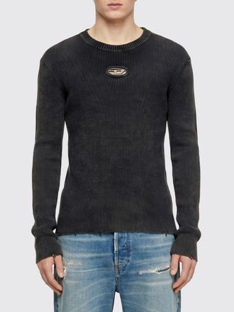 Diesel Maglia distressed a coste stretch Oval D