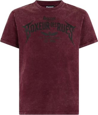 Boxeur Des Rues T-Shirt BOXEUR DES RUES BOXEUR DES RUES T-Shirt Graphic, Herren, Gr. XXL, bordeaux, Obermaterial: 100% Baumwolle CO., Shirts T-Shirt