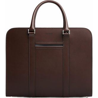 Carl Friedrik Palissy Double Briefcase in Chocolate at Nordstrom