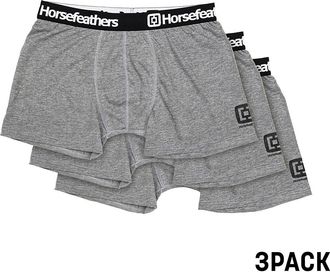 Horsefeathers Dynasty 3Pk Boxershorts grau