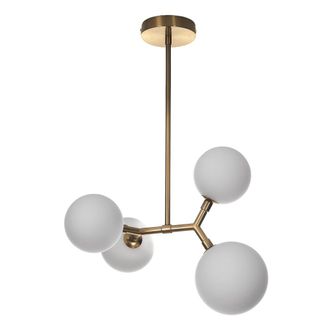 Oresteluchetta L&aacute;mpara de ara&ntilde;a de acero pintado lat&oacute;n cm. L.40 p.32 al.65