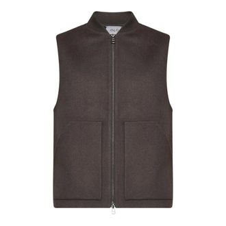 D4.0 Gilet con tasche applicate - - Jackets - Uomo - Marrone - L